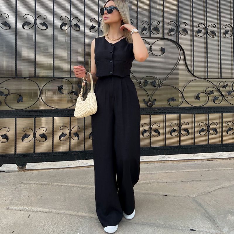Women's Clothing vest short trousers high-end casual fashion two-piece_ipsvogv.com