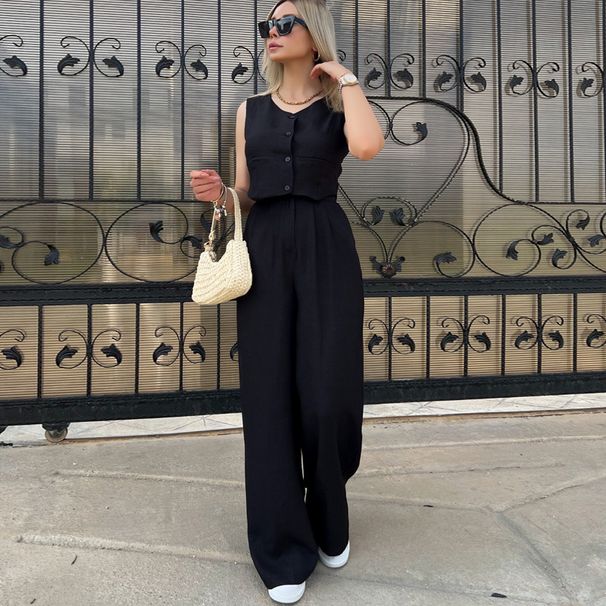 Women's Clothing vest short trousers high-end casual fashion two-piece_ipsvogv.com