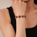 Retro light luxury style diamond round geometric flower-shaped clavicle chain bracelet combination_ipsvogv.com