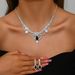Women’s Jewelry Set Fashion Diamond Crown Shaped Crystal Necklace Earrings Set Fashion Light Luxury High End Jewelry Jewelry Set_ipsvogv.com
