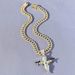 Hip Hop Gold Plated Masked Double Gun Wings Angel Pendant with Cool and Dominant Diamonds Cuban Necklace Jewelry_ipsvogv.com