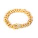 Male And Female Trendsetters Street Dance Rap Accessories, Full Diamond Large Gold Cuban Chain, Cool Hip-hop Necklace_ipsvogv.com