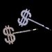 Accessories Letter Hairpin Rhinestone Letter Hairpin ins Hair Accessories US Dollar Hairpin Side Clip_ipsvogv.com