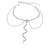 Women's sexy rhinestone beach snake shaped leg chain high end accessories diamond studded trendy body chain jewelry_ipsvogv.com