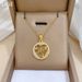 Star 【 】 Round Fashion Light Luxury Charm Gorgeous Full Diamond Necklace Women's Versatile Clavicle Chain Titanium Steel 【 】_ipsvogv.com