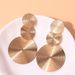 Women’s Jewelry Set Fashion Gold Stitching Round Earrings Ins Niche Fashion Personality Female Earrings_ipsvogv.com