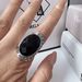 Inlaid Black Zircon Silvr Dominring Ring For Mn Womn, Light Luxury, Fashionabl, Atmosphric, High-nd And_ipsvogv.com