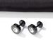 Yamaler 1 Pair Ear Studs Roman Numerals Round Hip Hop Punk Gift Mini Bling Rhinestone Men Earrings Fashion Jewelry_ipsvogv.com