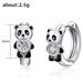 Cao Shimeng Ear Buckle Cute Pangdun Little Panda Summer Style Internet Celebrity New Trendy Earrings_ipsvogv.com