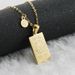 Stainless Steel 12 Constellation Necklace Female K Gold Square Twelve Constellation Titanium Steel Pendant Clavicle Chain_ipsvogv.com