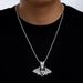 Halloween Bat Skull Drip Oil Alloy Pendant With Exaggerated Personality Hip Hop Men's Necklace Jewelry_ipsvogv.com