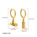Women’s Jewelry Set Fashion Gold Cowboy Boots Hat Zircon Earrings Asymmetrical Pendant Earrings_ipsvogv.com