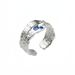 praised 】 Coronation People 【 5486 Personality Niche Design Tin Foil Texture Irregular Zircon Open Ring Student Cold 【 】_ipsvogv.com