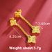 Copper Alloy Clover Ring Necklace, Simple And Versatile, Horizontal Car, Women's Patterned Earrings, Niche Design_ipsvogv.com