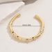 Geometric style women's bracelet, niche personality, pearl inlaid with adjustable opening, high-end feel bracelet_ipsvogv.com