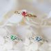 Peach Women's Copper Ring Heart Shaped Zircon Diamond Plated White K Fashion Jewelry_ipsvogv.com