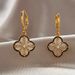 Double-sided Clover For Women With Diamond Inlay, Luxurious Elegant And Noble Temperament Earrings_ipsvogv.com