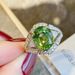 Zircon French Emerald Women's Full Diamond Ring Instagram Fashion Jewelry Temperament Versatile, Light Luxury And Niche Versatile,_ipsvogv.com