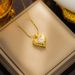 Necklace, Female Internet Celebrity, Love Heart, Micro Inlaid Zircon Necklace, Fashionable And Personalized Heart-shaped_ipsvogv.com