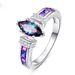 Exquisite Colorful Oval Zircon Accessories For Women's Fashion Trend Ring Jewelry_ipsvogv.com