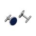 Men's Cufflinks French Shirt Blue Round Fiber Cufflinks Cuff Nail Set Fiber Cufflinks_ipsvogv.com