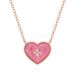 Rose Quartz Love Necklace Female S925 Silver Light Luxury Niche Can Be Stacked Heart Shaped Clavicle Chain Pink Pendant Ins Style_ipsvogv.com