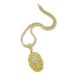 Diamond Studded 3D Lion Head Pendant, Single Row Diamond Tennis Necklace, Hip-hop Rapper Trampoline Collarbone Chain,_ipsvogv.com