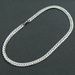Men and women's personalized pressed edge smooth titanium steel side chain necklace for nightclubs, trampolines, street_ipsvogv.com