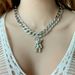 Fashion Rhinestone Bear Pendant Necklace Exaggerated Retro Diamond Cuban Clavicle Chain_ipsvogv.com
