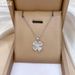 】 Cat's 【 Eye Lucky Grass Fashion Light Luxury Temperament Gorgeous Full Diamond Necklace Women's Versatile Clavicle 【 】_ipsvogv.com