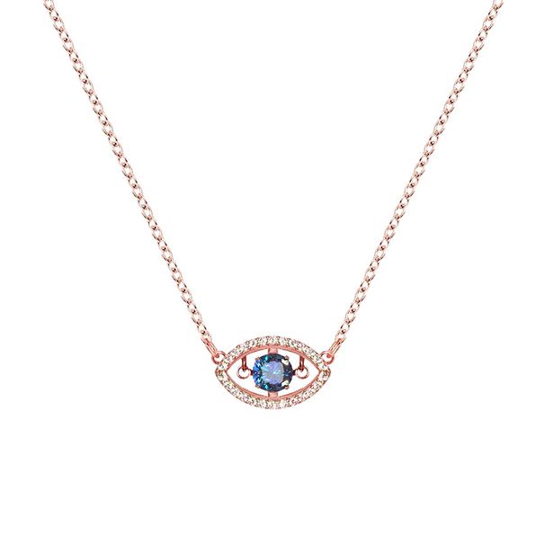Beating Heart Blue DDevil's Eye Necklace Female Clavicle Necklace Female_ipsvogv.com