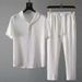 Men's Casual Suit Thin High-End Sports Suit Men's Fashion Short-Sleeved Trousers _ipsvogv.com
