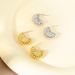 S925 sterling silver personality fan earrings light luxury fashion high sense cold wind simple earrings_ipsvogv.com