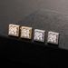 Popular Full Zircon Hip Hop Earrings Men's Square Thread Earring_ipsvogv.com