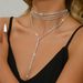 Hot Selling Jewelry, Simple Long Snake Bone Chain Necklace, Cool And Stylish Design, Multi-layer Tassel Necklace_ipsvogv.com