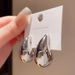 Women's Earrings retro metal cold style drop shape earrings women's niche high-end design earrings gold earrings_ipsvogv.com