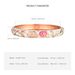 Daili Enamel Chinese Style Bracelet Zinc Alloy Bracelet Flower Open Bracelet Tourist Attraction Souvenir_ipsvogv.com