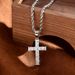 Copper Inlaid Zircon Pendant High-Quality Luxurious Cubic Zirconia Cross Necklace_ipsvogv.com