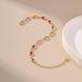 Exotic colorful acrylic light luxury temperament bracelet plated with K real gold chain travel seaside commemorative bracelet_ipsvogv.com