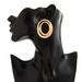 High-end Sense Personality Exaggerated Circle Geometric Hollow Jewelry Earrings_ipsvogv.com