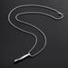 Internet celebrity spiral necklace men's trend ins simple personality hip hop men's pendant boys pendant titanium steel cool jewelry_ipsvogv.com