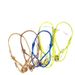 Stainless Steel Trinity Three Rings Colorful Cord Bracelet Sterg Sier Jewelry For Lovers Wholesale Price_ipsvogv.com
