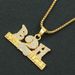 Cool Full Diamond Numeric Letter Necklace for Men's Personality Dominant Street Dance Sweater Long Pendant_ipsvogv.com