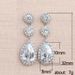Cao Shi's New Water Drop Zircon Super Sparkling Bridal Female Romantic Wedding Earrings Jewelry_ipsvogv.com