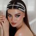 Women's Jewelry Handmade Crystal Rhinestone Headband For Bridal Wedding Hair Accessories, Elegant Floral Design, Silver And Gold Diamond_ipsvogv.com