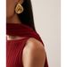 Fashionable Ins Style Metal Threaded Shell With Simple Design, Geometric Ring Twisted Earrings_ipsvogv.com