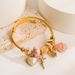 New Alloy Gold Adjustable Pearl Shell Bracelet, Love Stainless Steel Bracelet_ipsvogv.com