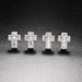 Full diamond hip-hop Earrings men's Zircon micro inlaid cross Thread Earrings popular jewelry_ipsvogv.com