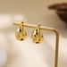 Unisex High End Retro Earrings Stainless Steel Straight Line Micro Diamond Water Drop Earrings Geometric Versatile Earrings For Women_ipsvogv.com