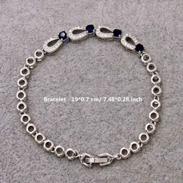 Jewelry Accessories Fashion Bracelets For Women Wedding Anniversary Birthday Gift Gold Color Red Green Zircon_ipsvogv.com